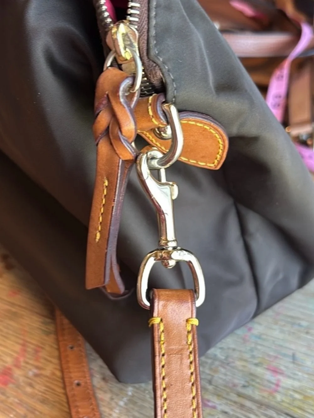 Dooney & Bourke structured nylon